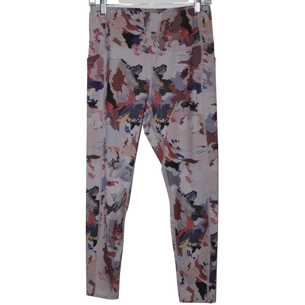 Women's Zella Pink Gray Black High Waist Capri Leggings Cropped Leggings Size M